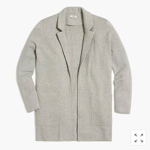 J Crew Factory NWT cream/tan sweater blazer